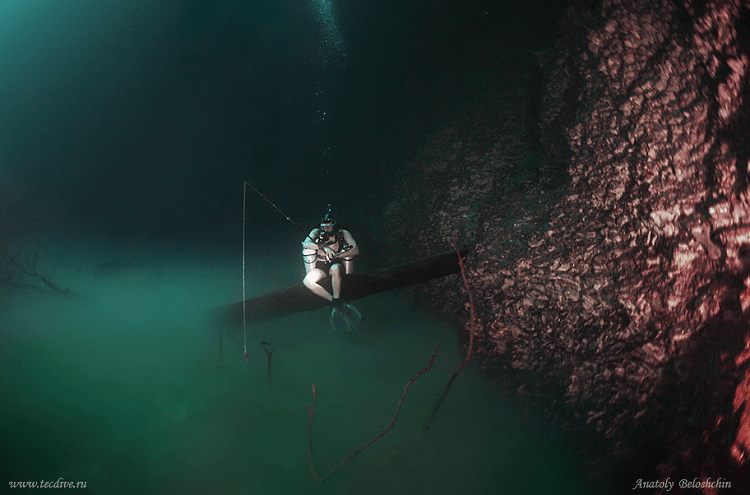 River at the bottom of the ocean